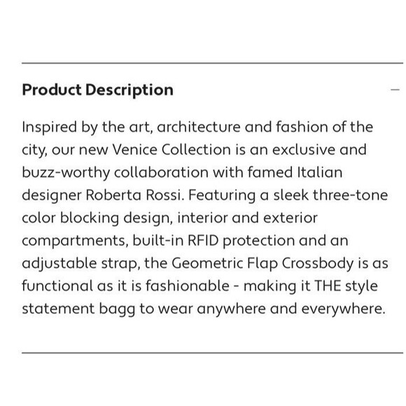 Baggallini Color Blocking Geometric Flap Crossbody Venice Collection Black Gray - Picture 3 of 14